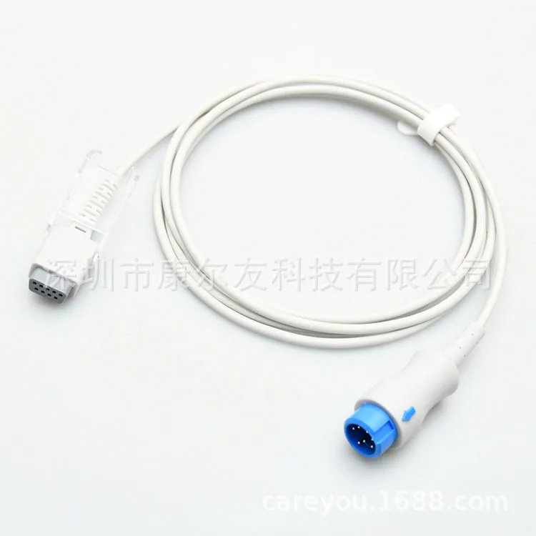 Compatible with T5 NELLCORs module to DB9 female oxygen adapter cable oxygen extension cable