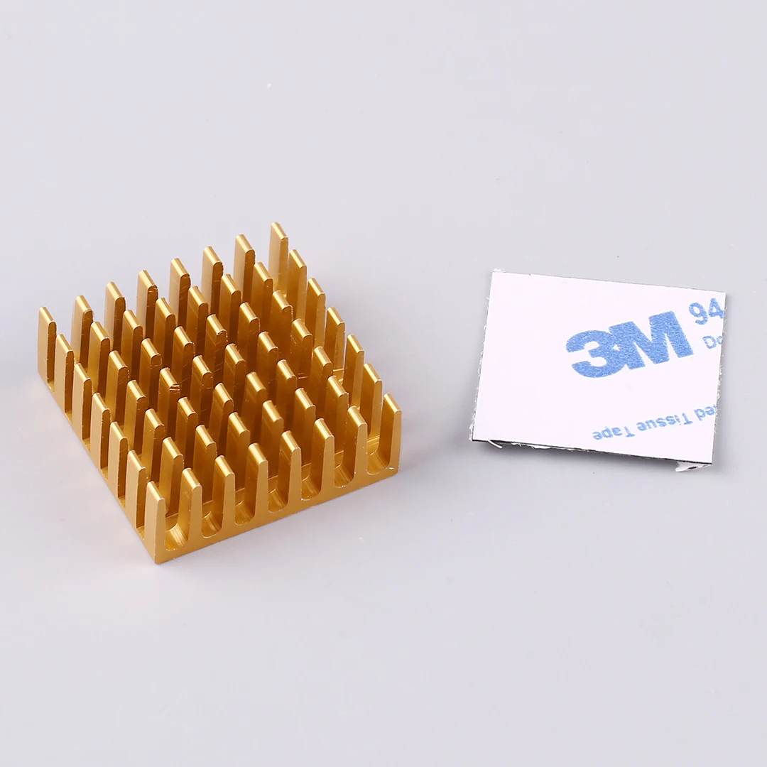 Disipador de calor de aluminio 28*28*11mm 11*11*5mm enfriador de radiador de Chip electrónico con cinta adhesiva térmica de doble cara 3M9448A