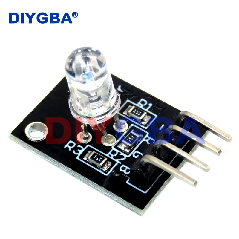 10pcs/lot 4pin KY-016 Three Colors 3 Color RGB LED Sensor Module for Arduino DIY Starter Kit KY016