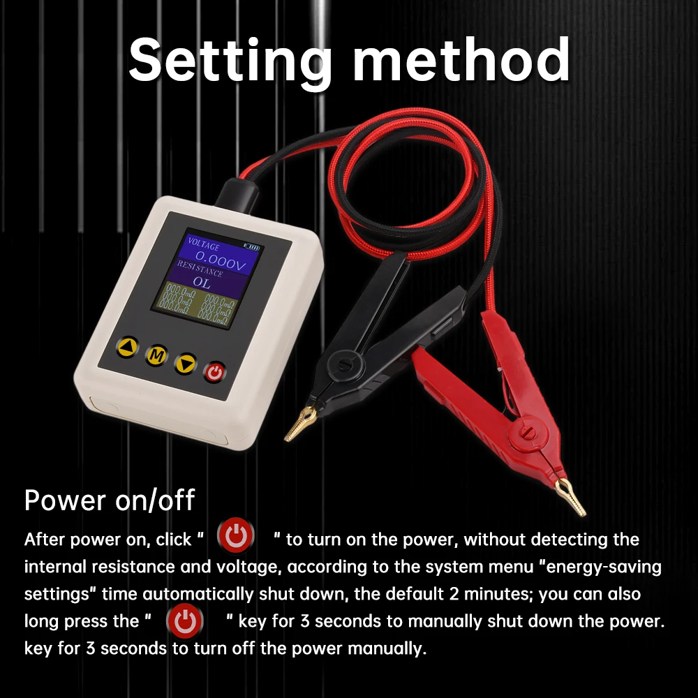 TS4520 4-Wire DC5V High Precision Voltage Internal Resistance Tester 1.77″ TFT Display 0.1mΩ~20Ω 0.001V~45V Lithium Battery Test