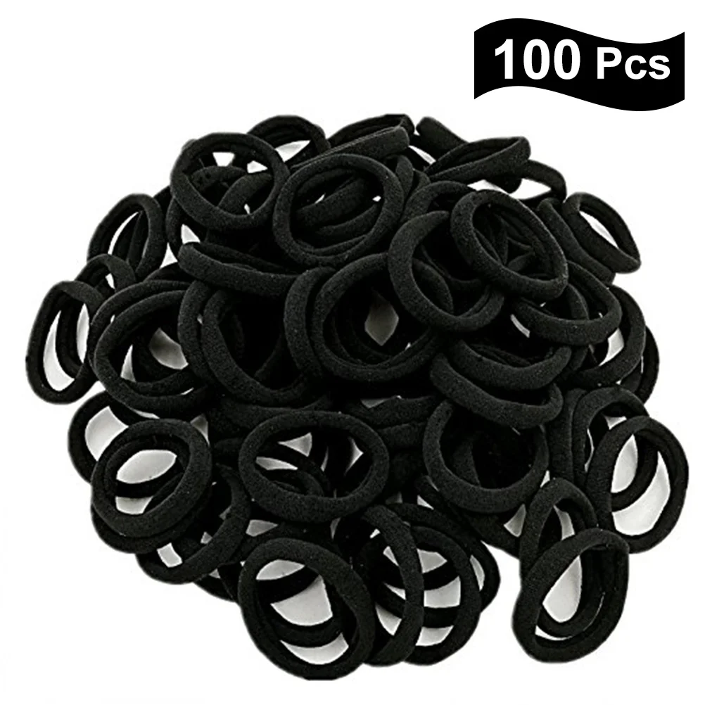 

100Pcs High Elastic Hair Ties Smooth Seamless Design Secure Hold for Ponytail Braids Updos Suitable for Women of All Ages