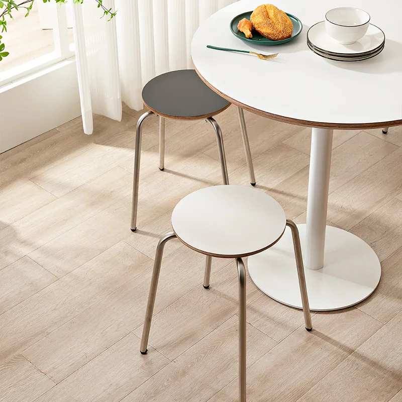 مقعد طعام المشاهير على طراز القرون الوسطى على الإنترنت، شقة صغيرة لغرفة المعيشة، مقعد مكياج أخضر من الفولاذ المقاوم للصدأ، مقعد خشبي قديم #2