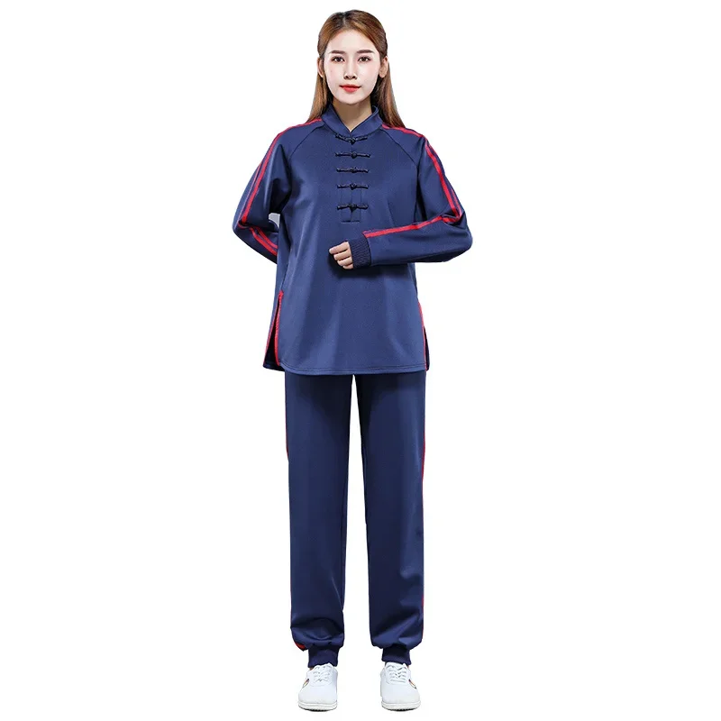 Winter Cotten Kung Fu Tai Chi Clothing Thicken Martial Arts Clothes Taiji Wushu Uniform Wing Chun Multicolor Thicken Knitting