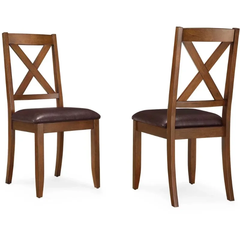 

Crossing Dining Chair, Set of 2, Brown