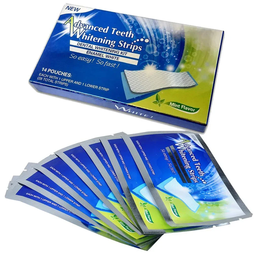 

Professional Gel Teeth Whitening Strips Bleaching Mouth Odour Removal Stain Bad Breath Oral Hygiene Care Dental Whitening Tools