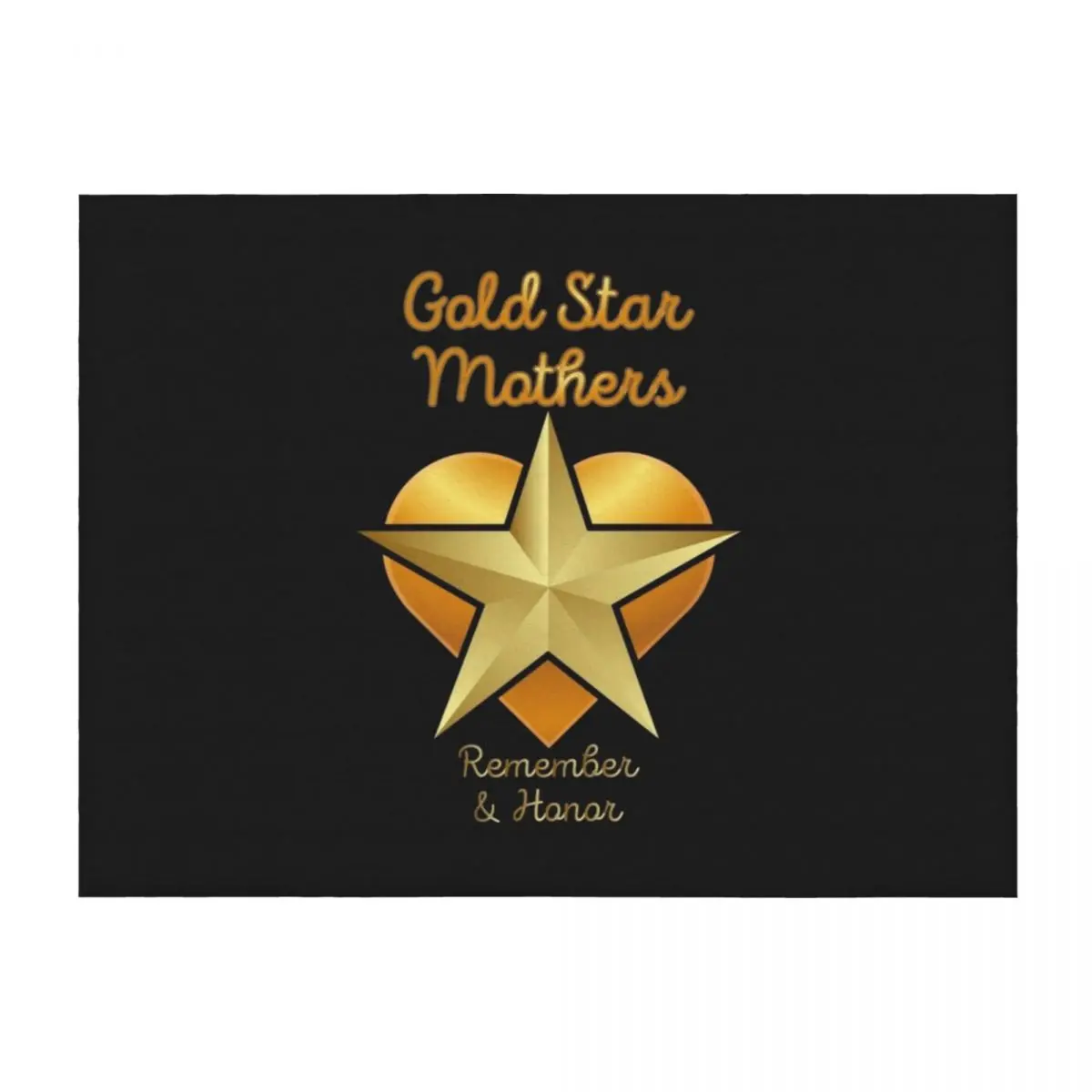 

Gold Star Mothers Remember & Honor Gift Throw Blanket Shaggy halloween Sofa Quilt Summer Beddings Blankets