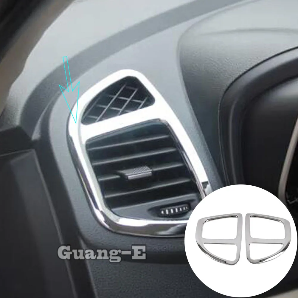 

Car Inner Garnish Cover Detector Trim Front Side Air Conditioning Outlet Vent 2PCs For Chery Tiggo 5 Tiggo5 2014 2015 2016 2017