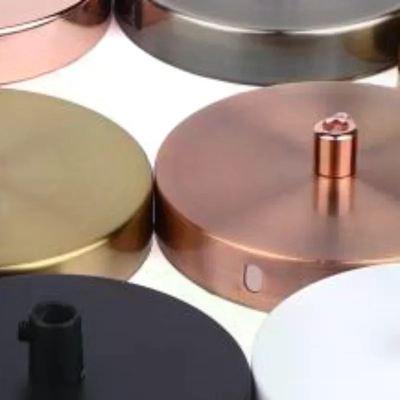 Ceiling Plate Vintage Round 10CM Multiple Colors Lighting Accessories For Pendant Lamp Disc Base Ceiling Canopy