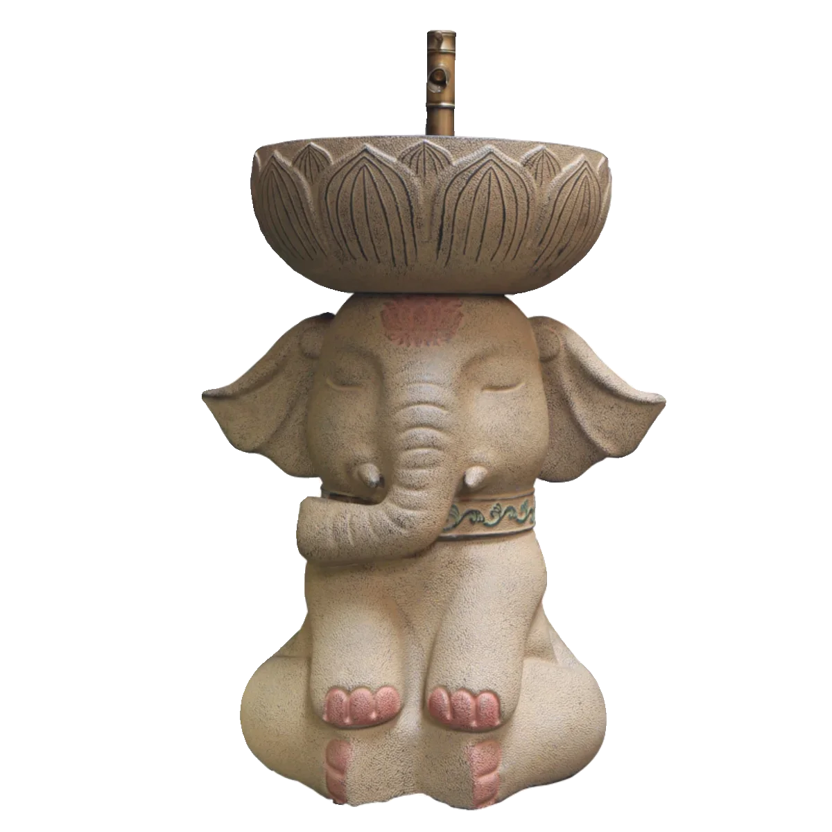 

Chinese courtyard column wash basin garden elephant vertical wash basin outdoor