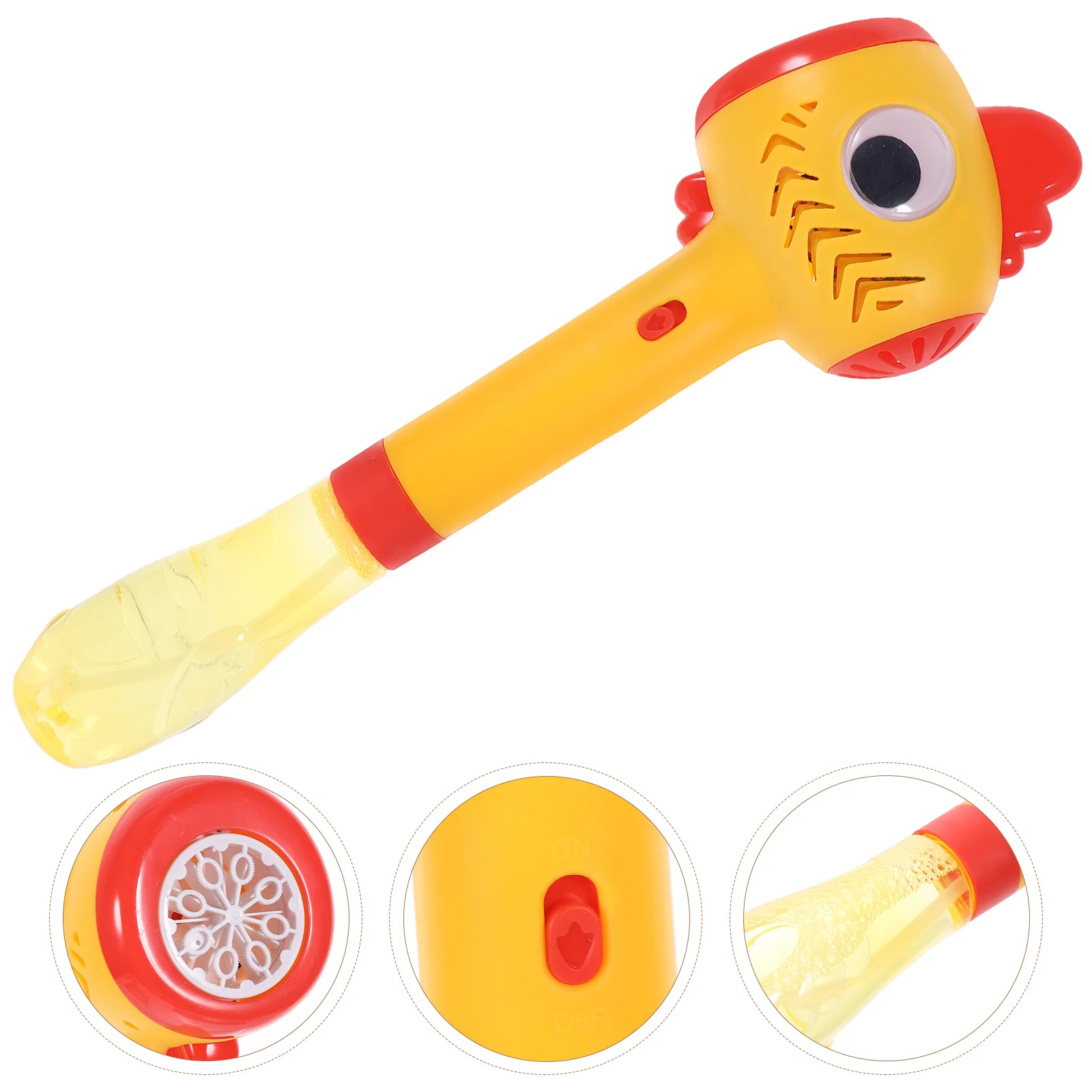 かわいい鶏のバブルマシン 洗える 再利用可能 自動送風機 ライト付き 屋内 屋外遊び アクティビティ