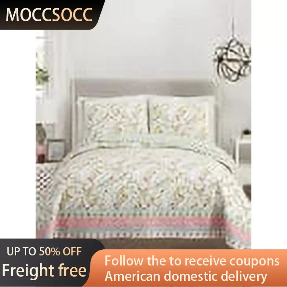 

Pink Full/Queen 3-Piece Quilt Set Freight Free Goose Comforter Sets Winter Comforter Thick Fleece Camp Bed Duvet 2 People Duvets