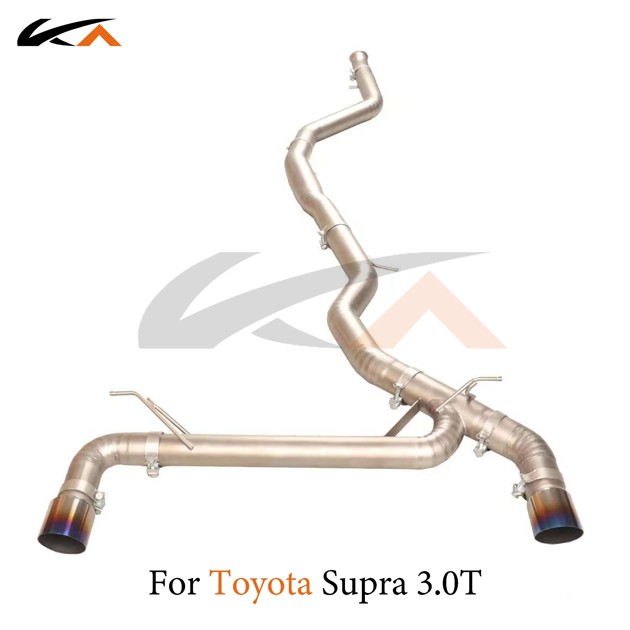 KA Tuning exhaust system titanium alloy catback for Toyota supra 3.0t performance auto parts with 3.5inch straight pipe