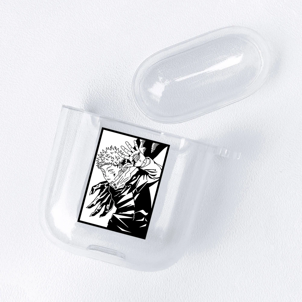 ホットアニメ呪術廻戦 TPU ケース Airpods プロ 3 2 1 流門スカナ五条悟ソフトシリコンカバー Bluetooth イヤホンケース