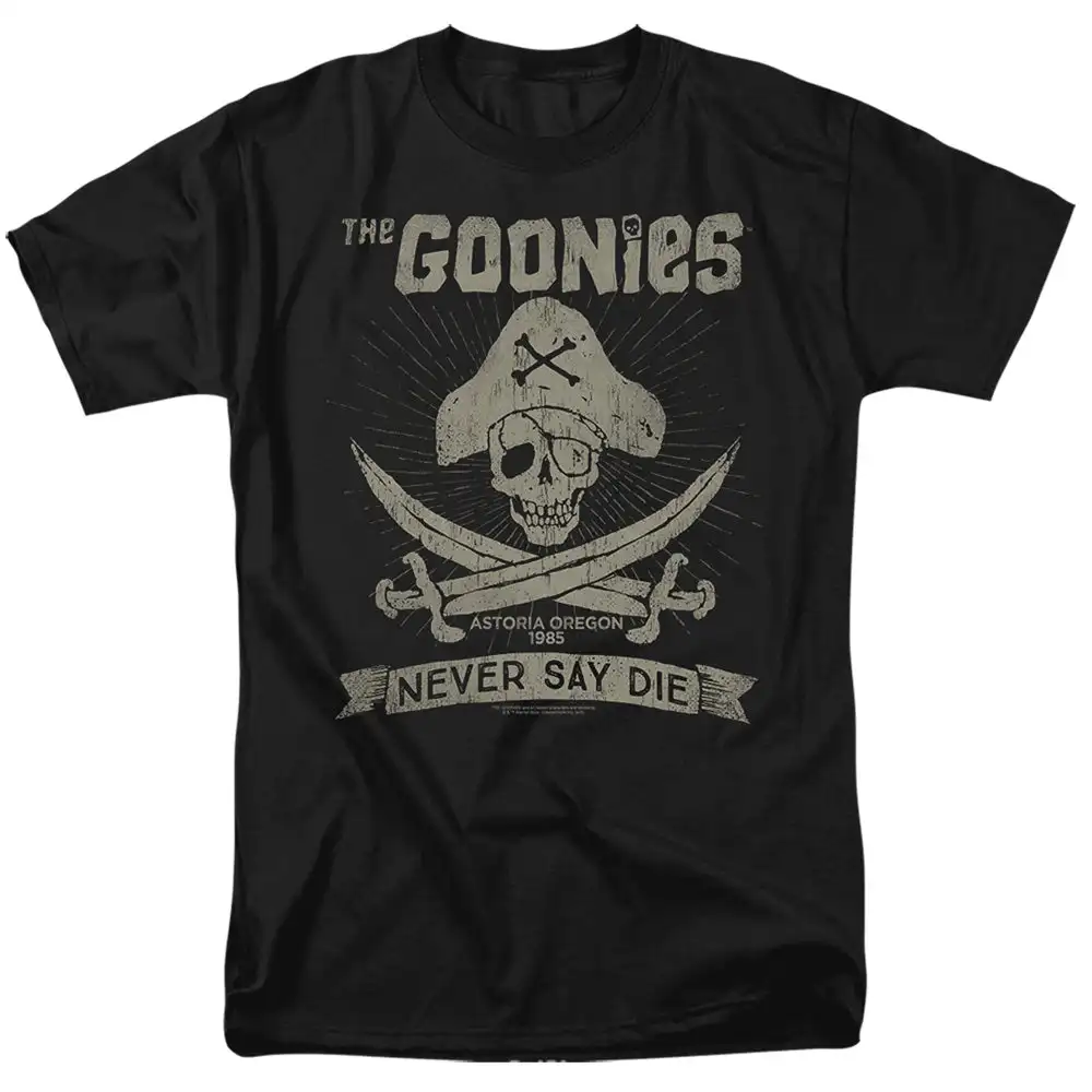 The Goonies Never Say Die Graphic T-Shirt Cotton Men Women Streetwear Tee