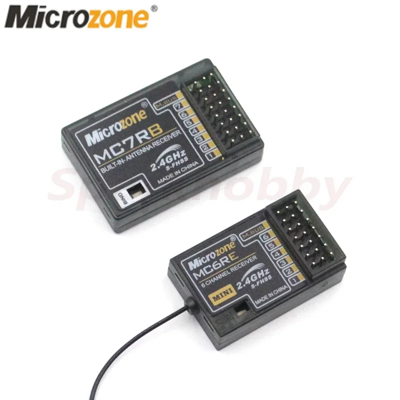 MicroZone MC7RB MC6RE Mini Receiver 2.4G 6CH Suitable for MicroZone MC6C MC7/8B/10 Remote Control Fixed wing Quadcopter Drones