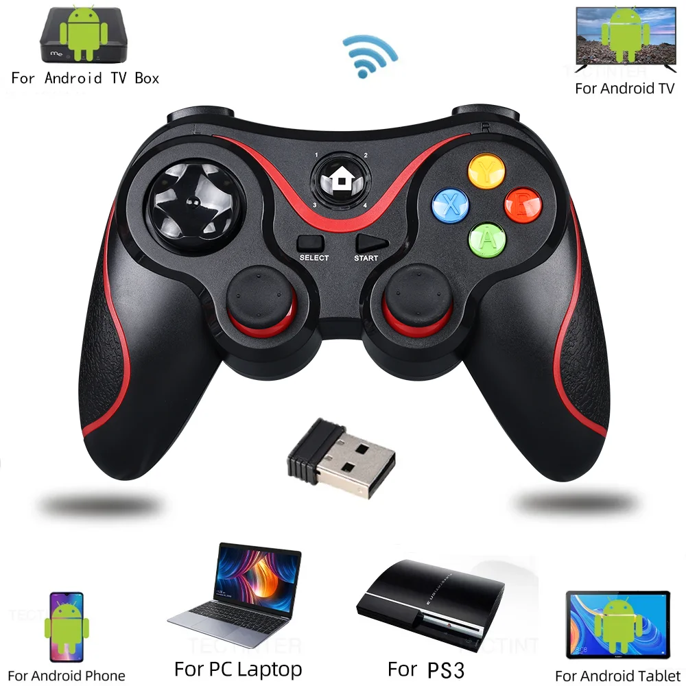 Controlador de juego inalámbrico Compatible con Bluetooth para Android, Gamepad, Joystick de PC para PS3, PS4, accesorios de consola Switch