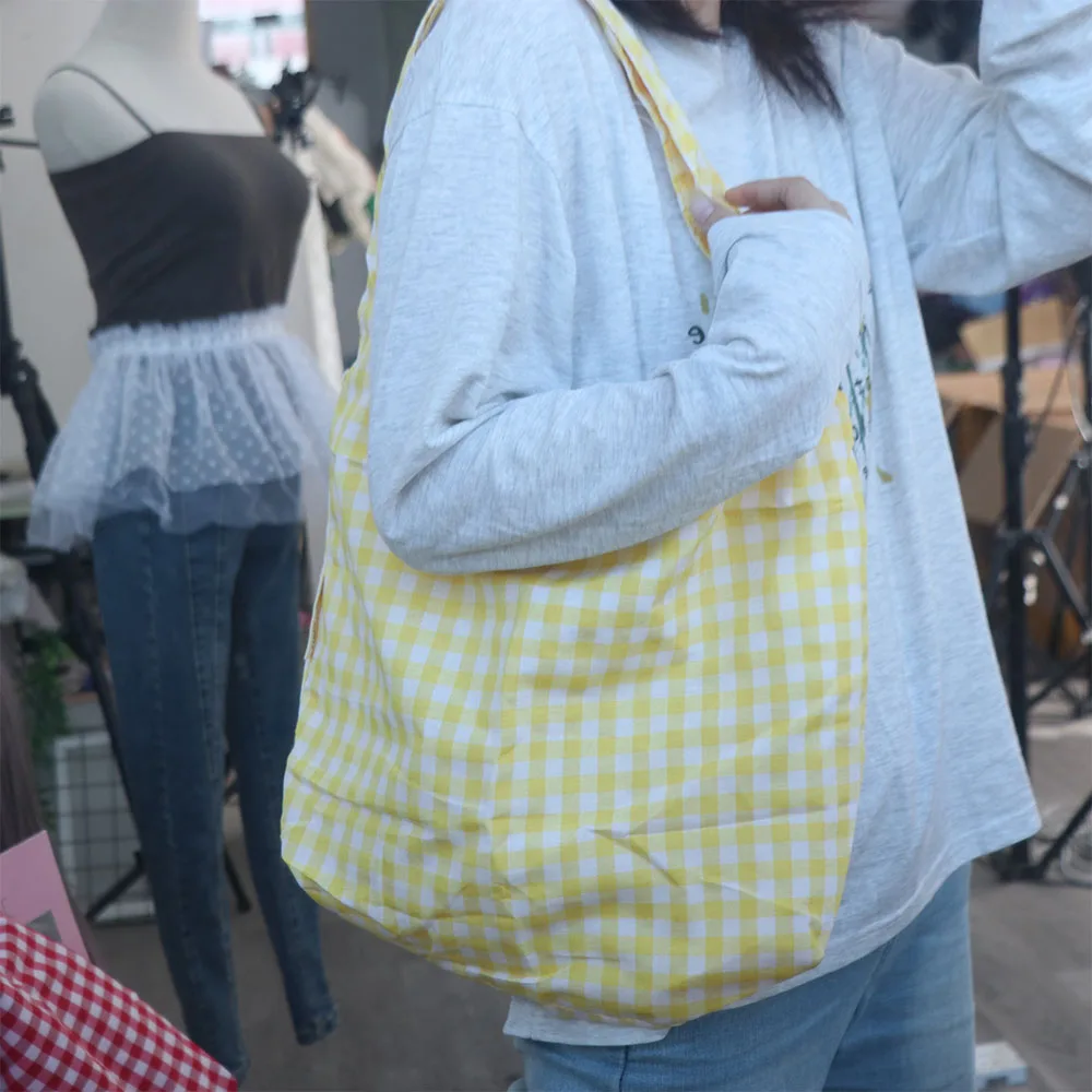 

Fashion Vintage Plaid Underarm Bags Large Capacity Students Single Shoulder Bag Commute Lightweight Women's Handbag Ladies