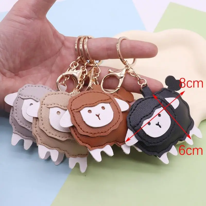 1 Stück Schlüsselanhänger für Damen und Kinder, Accessoire, Anhänger, Geschenk, niedlicher weißer Schaf-Schlüsselanhänger, hochwertiger Schlüsselring aus Metall und Zinklegierung – Detail 4
