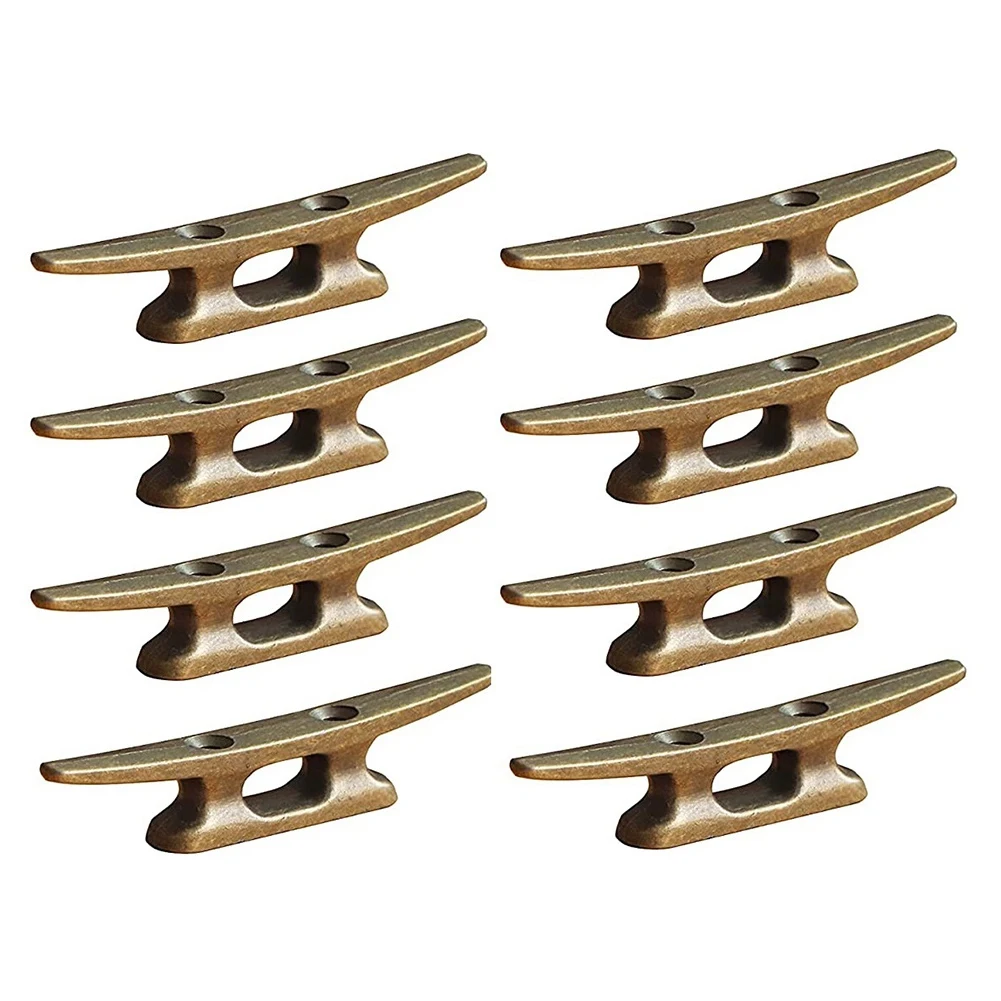 Boat Dock Cleat 4 Inch For Mooring Boat Bronze Host Cast Iron Suitable For Nautical Beach Lake Maritime Decor