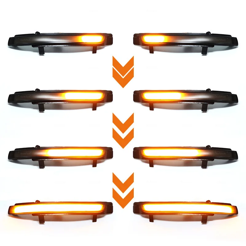 Suitable for Skoda Haorui 2009-2013/Speed Pie rearview mirror modified LED yellow light flowing water turning signal light