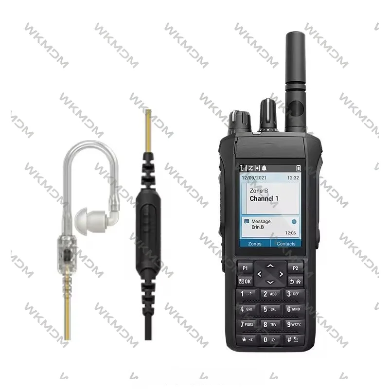 WANGKM  Original PMLN8341 Translucent Catheter Earphone for moto rola R7 R7a Two-way Radio Single Line mon itor Kit Earpiece