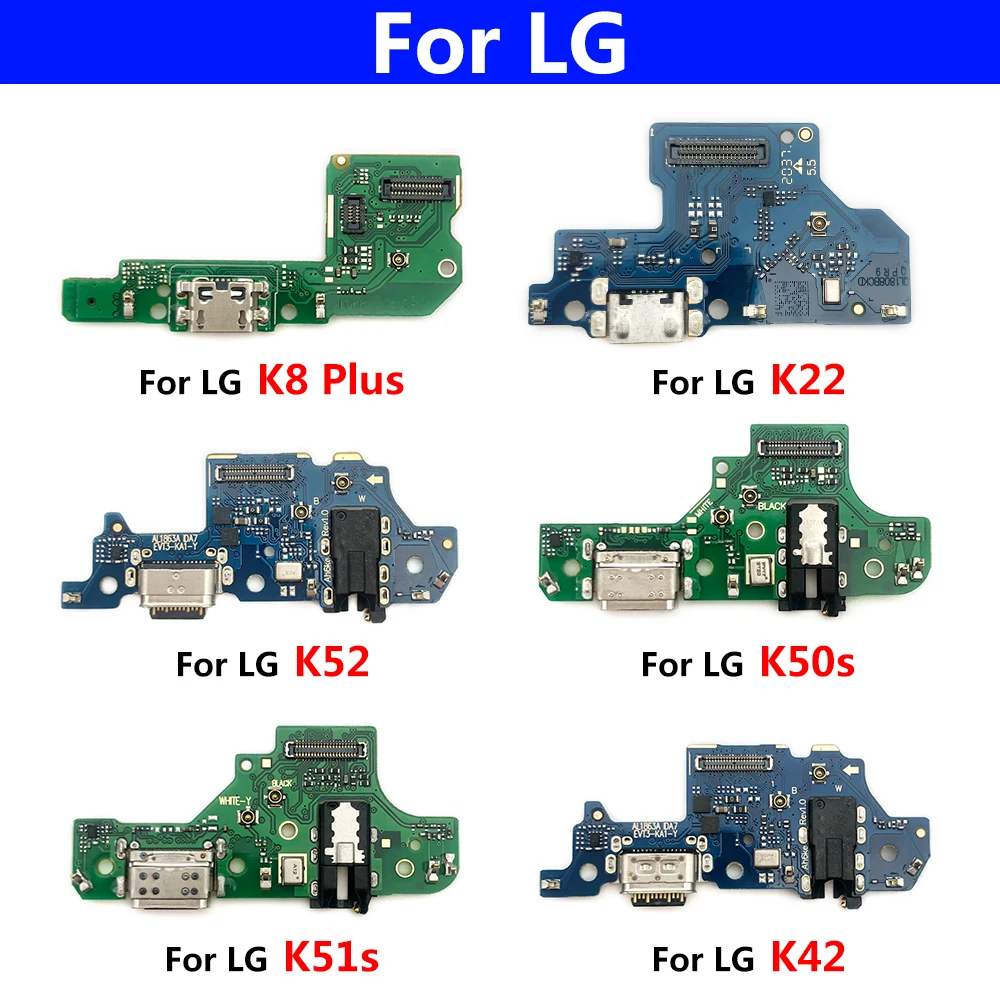 

10 Pcs USB Charging Port Charger Board Flex Cable For LG K22 K41S K42 K50S K51S K52 K61 K51 K8 Plus Dock Plug Connector