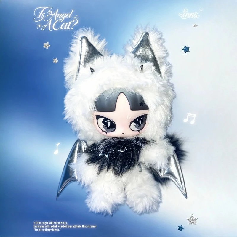 INN Is An Angel A Cat ? Plush Doll Hanging Card Cute Keychain Toy Mystery Home Ornaments Surprise Bag Pendants Collectible Gifts
