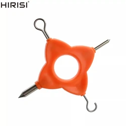 Strumento per la linea di estrazione 4 in 1 strumento per annodare la linea di pesca per la produzione di attrezzature per carpe D Rig strumento per annodare portatile multiuso