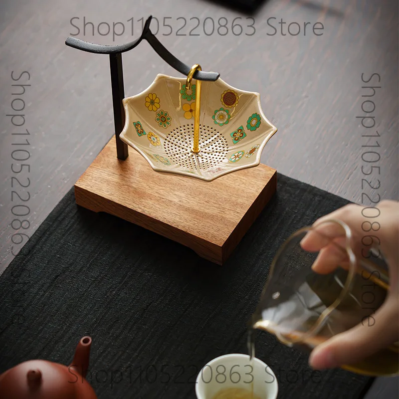 Creative umbrella, tea leak, ceramic tea filter, tea separation filter,