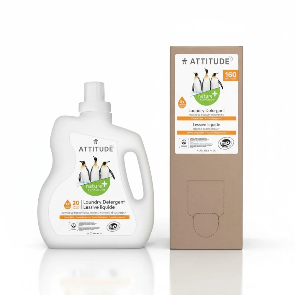 

Plant-Based Laundry Detergent Bundle for Sensitive Skin, Vegan & Eco-Friendly, Citrus Scent, 240 Loads