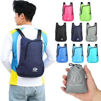 Outdoor-Wandertasche, leichter tragbarer Rucksack, wasserdicht, faltbar, ultraleichter Rucksack für Damen und Herren, Reisen, Sport-Tagesrucksack