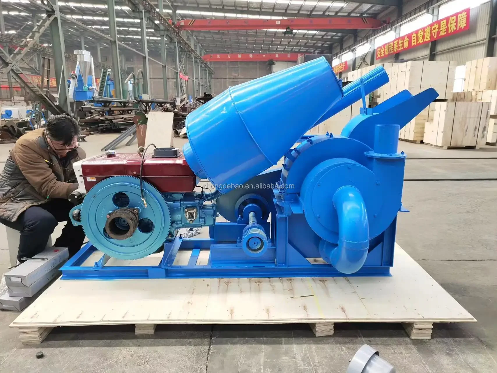 Small Wood Branch Machine Wood Log Shredder Hard Wood Crusher
