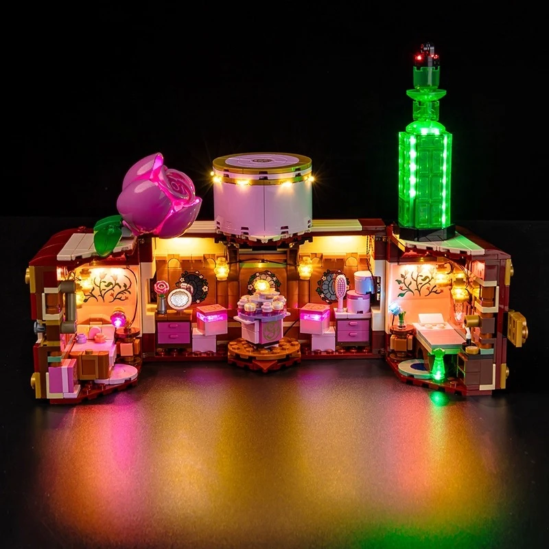 Conjunto de iluminação LED adequado para blocos de construção LEGO Wicked Glinda Elphabas Dormitory 75683 (modelo de tijolos não inclui)