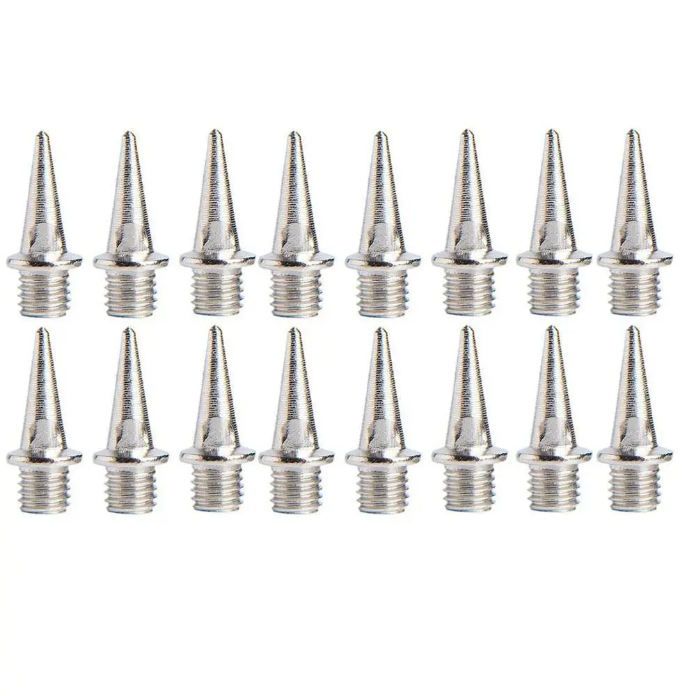 Clous de chaussures en acier résistants à l'usure, 16 pièces, pointes de chaussures durables pour terrain de piste, pointes de piste de Sprint Cross Country