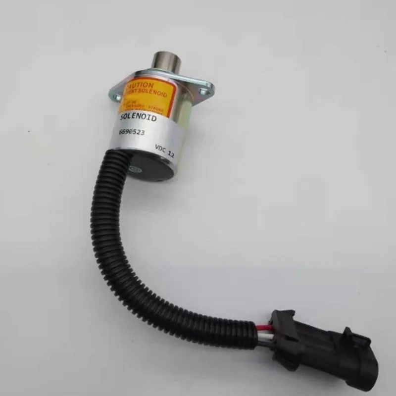 

6690523 12V excavator loader construction machinery parts flameout solenoid valve for S150 S160 S70 S175 S100