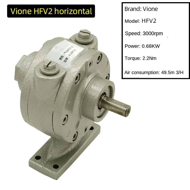 Imagem -05 - Air Operate Motor Vane Palheta Pneumática do Motor com Engrenagem Tamanho Pequeno e Grande Potência Rotativa Vane Hfv2 Hfv4