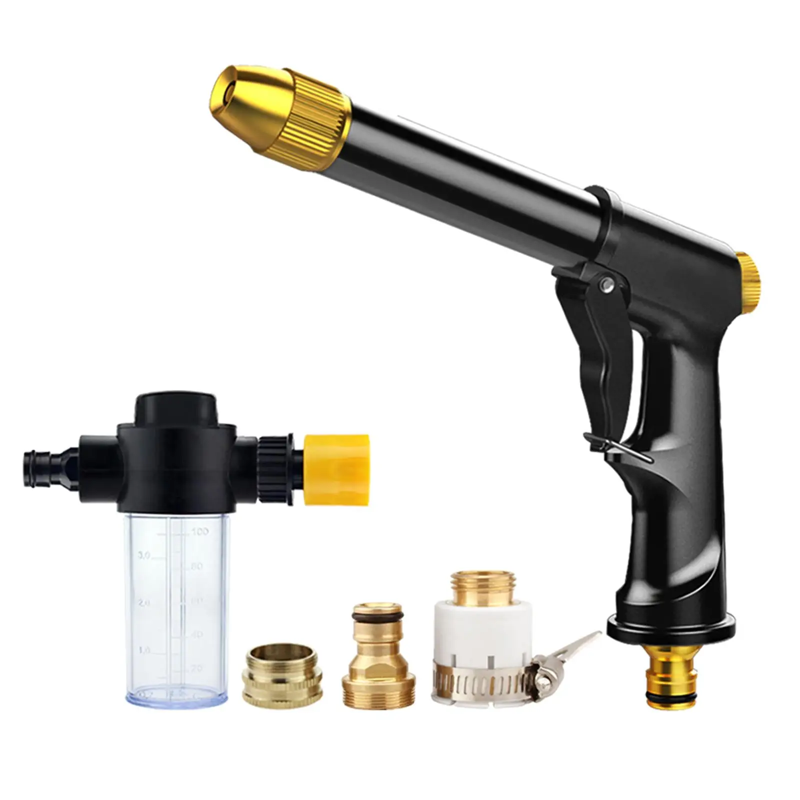 Upgrade Garden Hose Nozzle Spray Nozzle Brass Heavy Duty Sprayer Car Washing