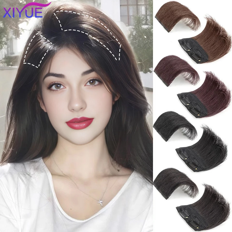 XIYUE   Wig synthetic hair pad seamless thickened hair root pad high fitting hair clip hair top side cover white hair