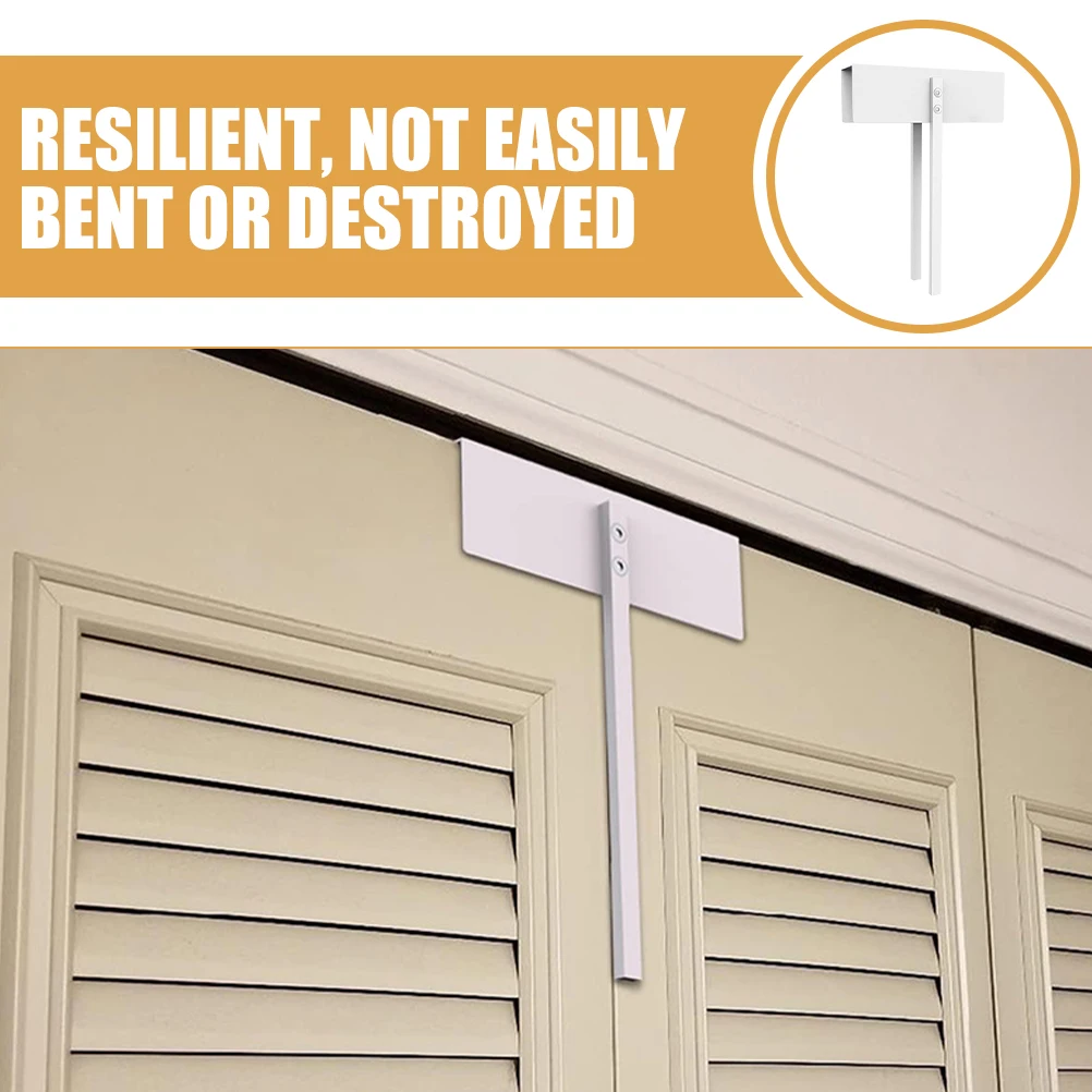 

Folding Door Lock for Closets Double Doors Sliding Wardrobe Child Safety White Portable Closet Locks Bifold