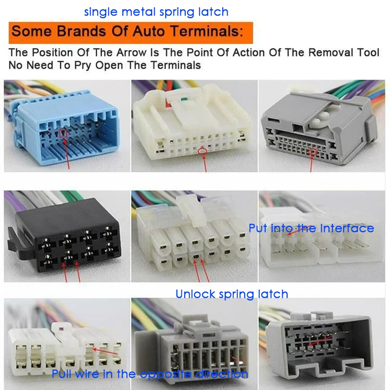 Kit de herramientas de desmontaje automático, instalador de extracción de Clip de puerta de Radio de coche, herramienta de estilismo de coche, juego de reparación de palanca de Audio