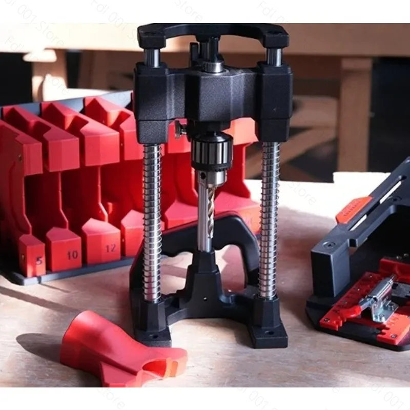 Vertical Drilling & Tapping Guide with Graduations, Multi-angle Drilling Jig for Wood and Aluminum Profiles