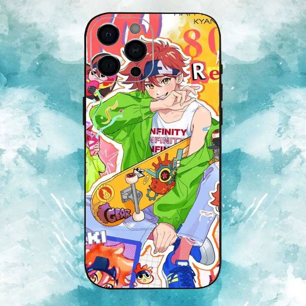 เคสโทรศัพท์ลายอนิเมะ I-Infinity S-SK8 สำหรับ iPhone17,16,15,14,13,12,11 Plus,Pro Max  แบบนิ่ม สีดำ