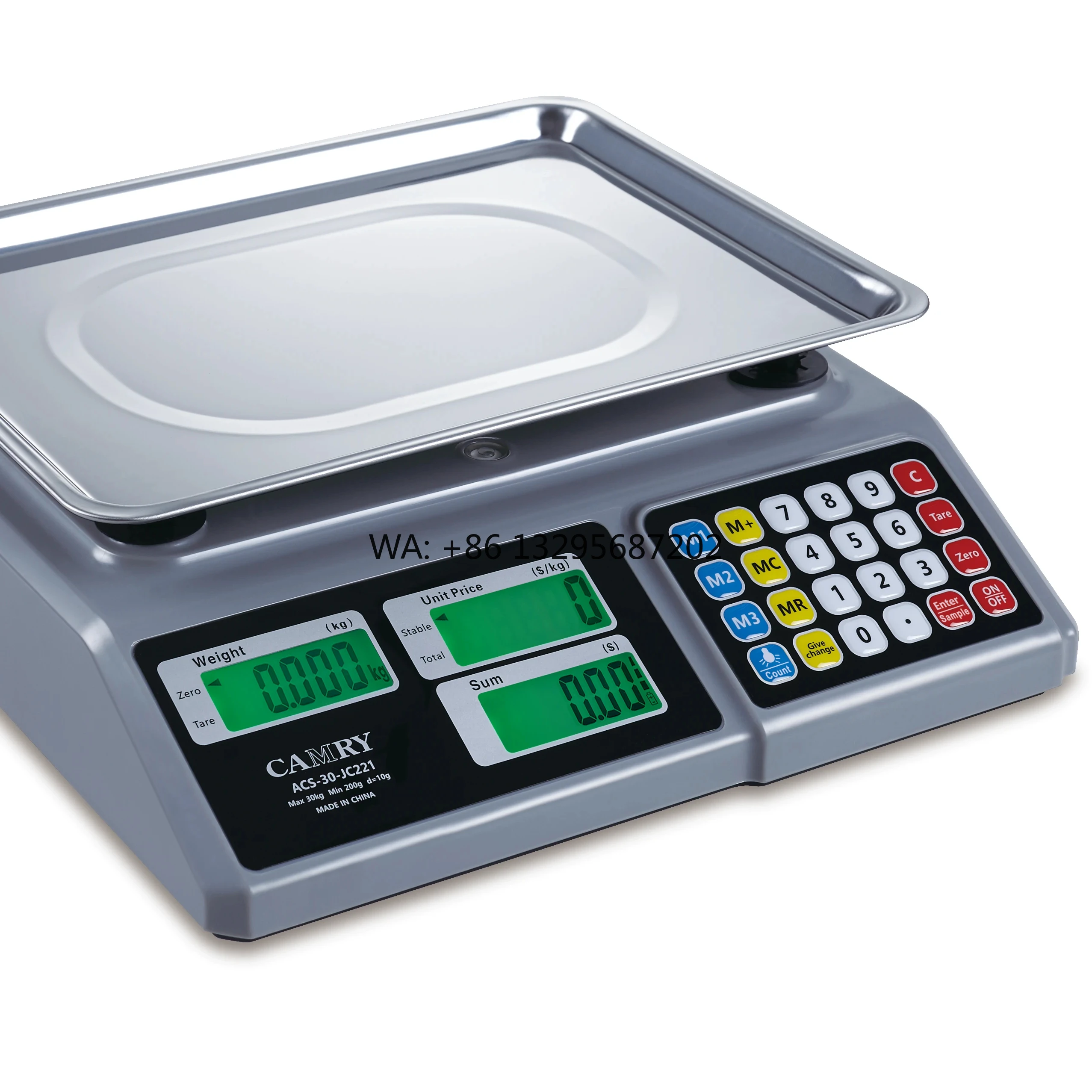 

CAMRY Розничные весы по ценам для рынка, ресторана, пищевых дел, профессионального производителя, вычислительные весы ACS