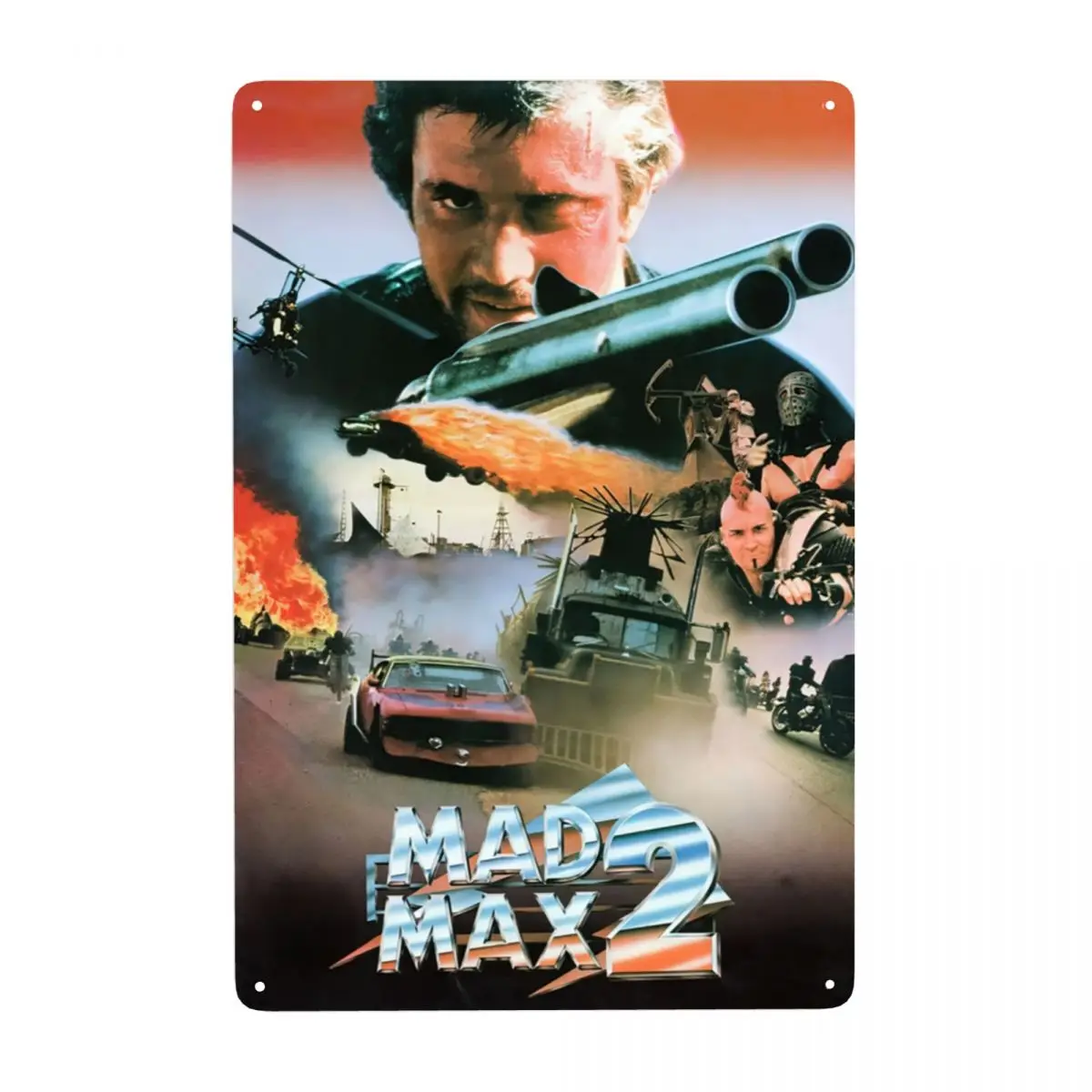 Custom Mad Max Metal Sign Retro Horror Tv Movie Tin Decorative Signs Plaques Office Store Pubs Club Man Cave Bar Wall Decor Art