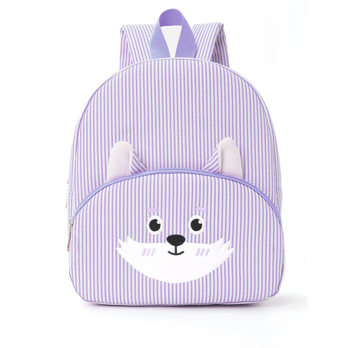 Corduroy Striped Backpack Student Casual Cartoon School Bag Large Capacity Cute Bear Backpack Plush Bag for Travel