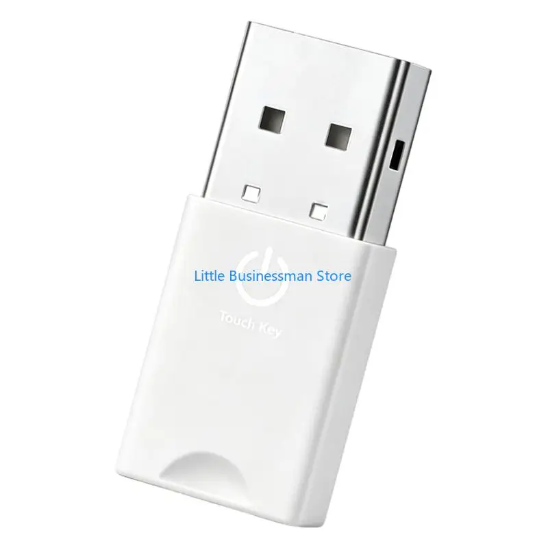 Four-Mode USB Mouse Mover Device with Touch Control Mouse Shaker, Plug and Play Support for Downloads and Rendering Tasks M76A