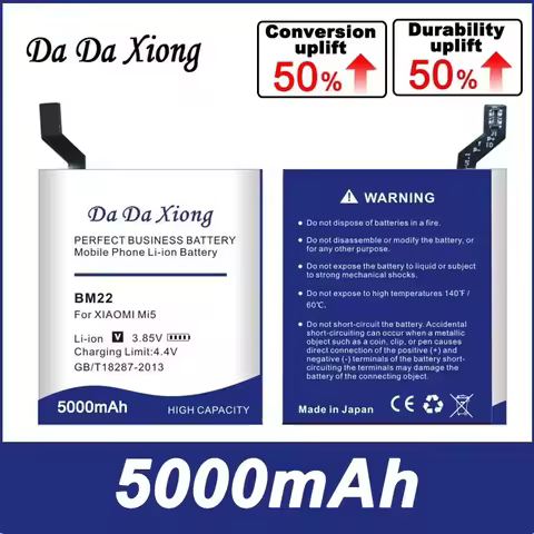 DaDaXiong BN5D BM47 BM37 BM4T BM52 BM22 New Battery For Xiaomi Redmi Note CC9 10X 11S 5 3S 3X 4X 3 5S M4 Pro Plus