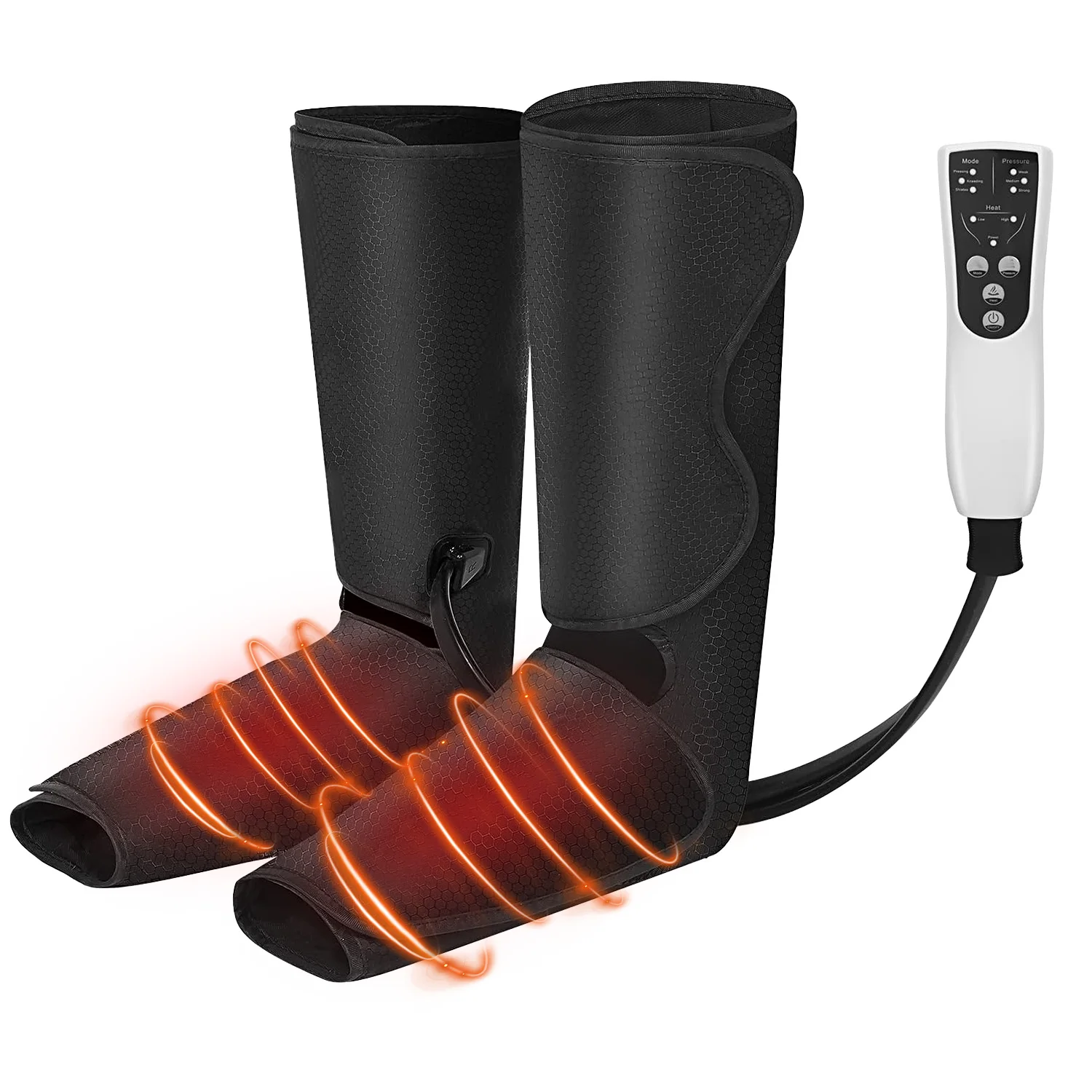 

Массажер для ног SEJOY с воздушно-компрессионным массажем и подогревом, для икр и бедер, с ручным контроллером, 3 режима