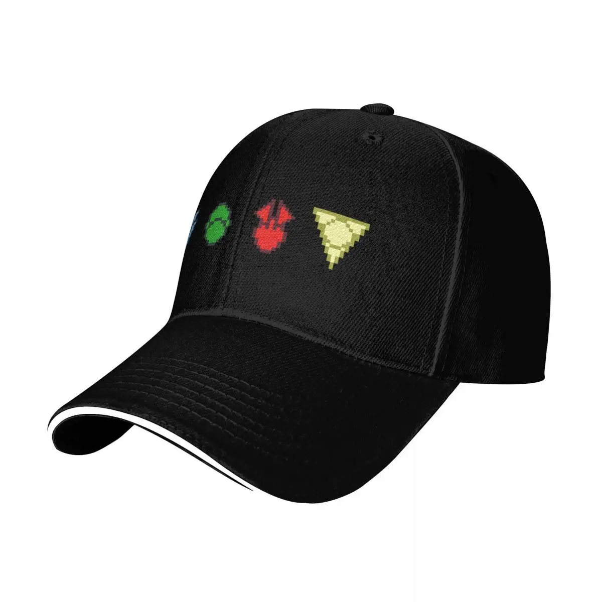 Twilight Imperium Technology Symbols Pixel Art Baseball Cap Lightweight Packable Gift for Him Her Casual Daily Wear