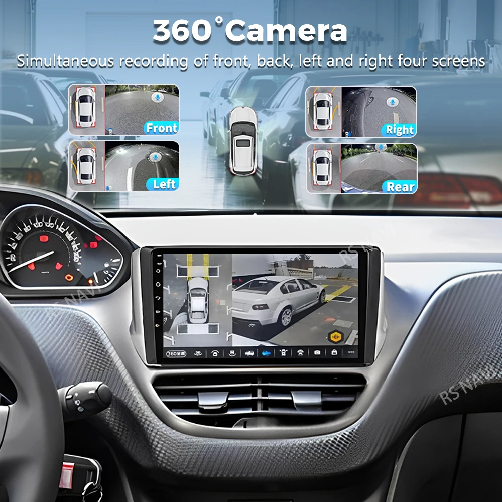 Plug and Play Android 15 Per Peugeot 208 2008 2012-2018 2K QLED Android Autoradio Lettore Video Multimediale GPS Stereo CarPlay 4G